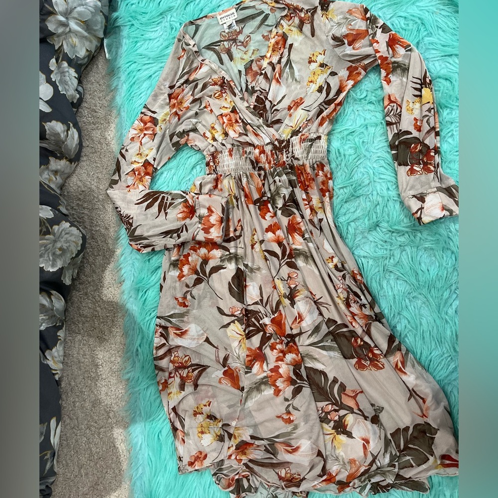 Flowy floral dress